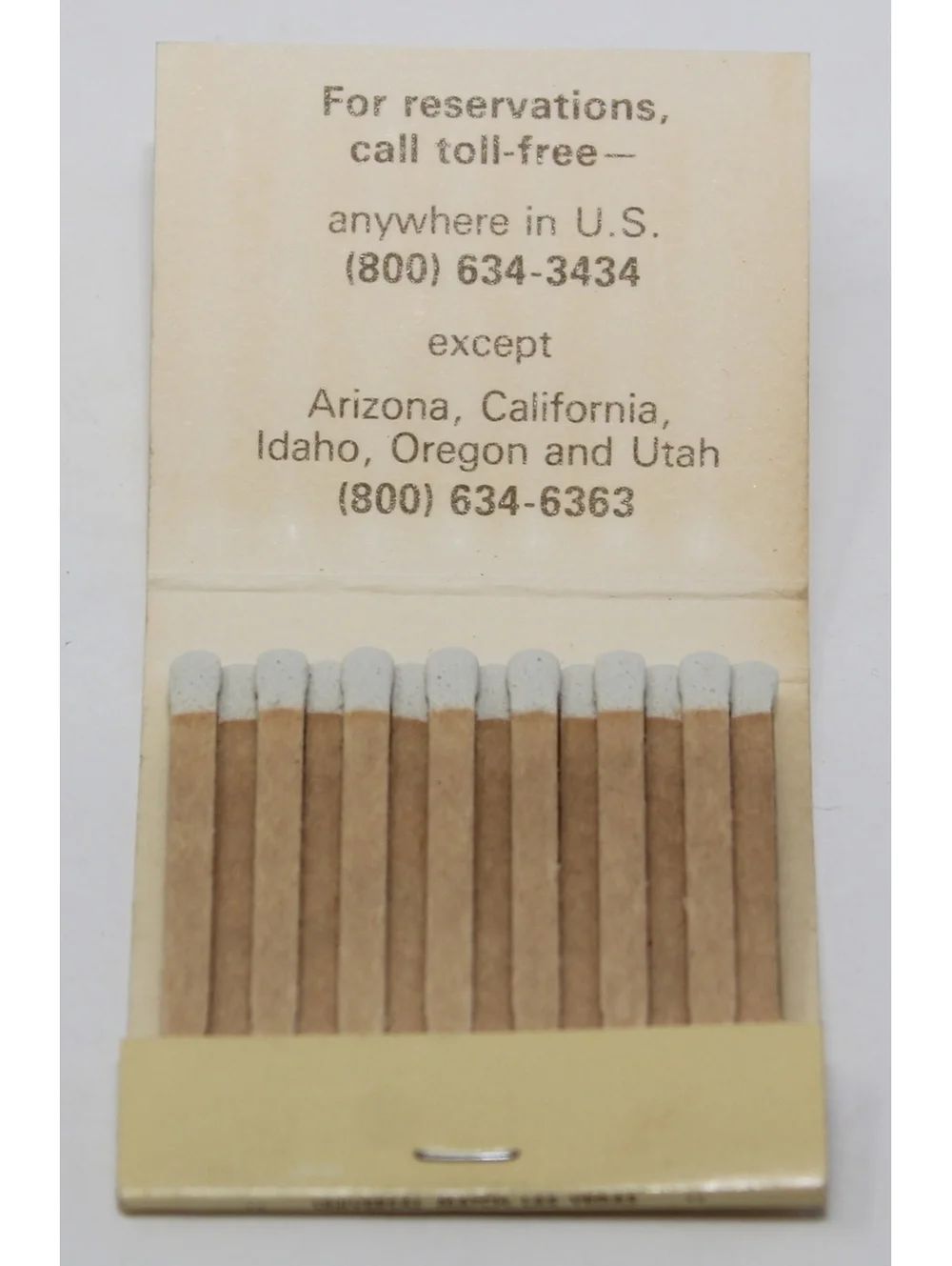 Vintage Lot of 6 Matchbooks MGM Grand Hotel Las Vegas Casino Universal Match 70s
